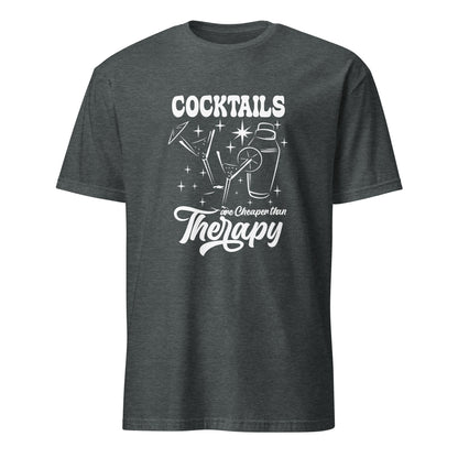 "Cocktails are Cheaper than Therapy" Men's Bartender Tee