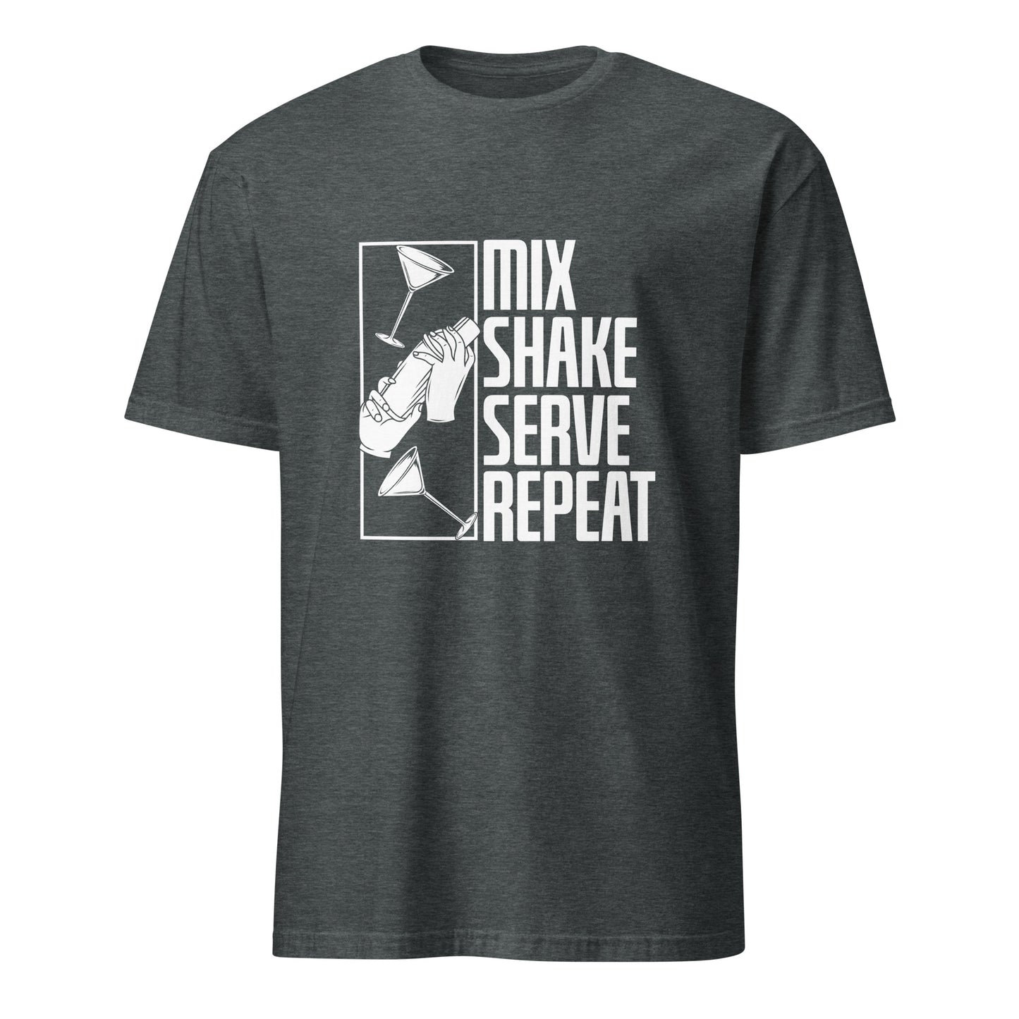 "Mix Shake Serve Repeat" Men's Bartender Tee