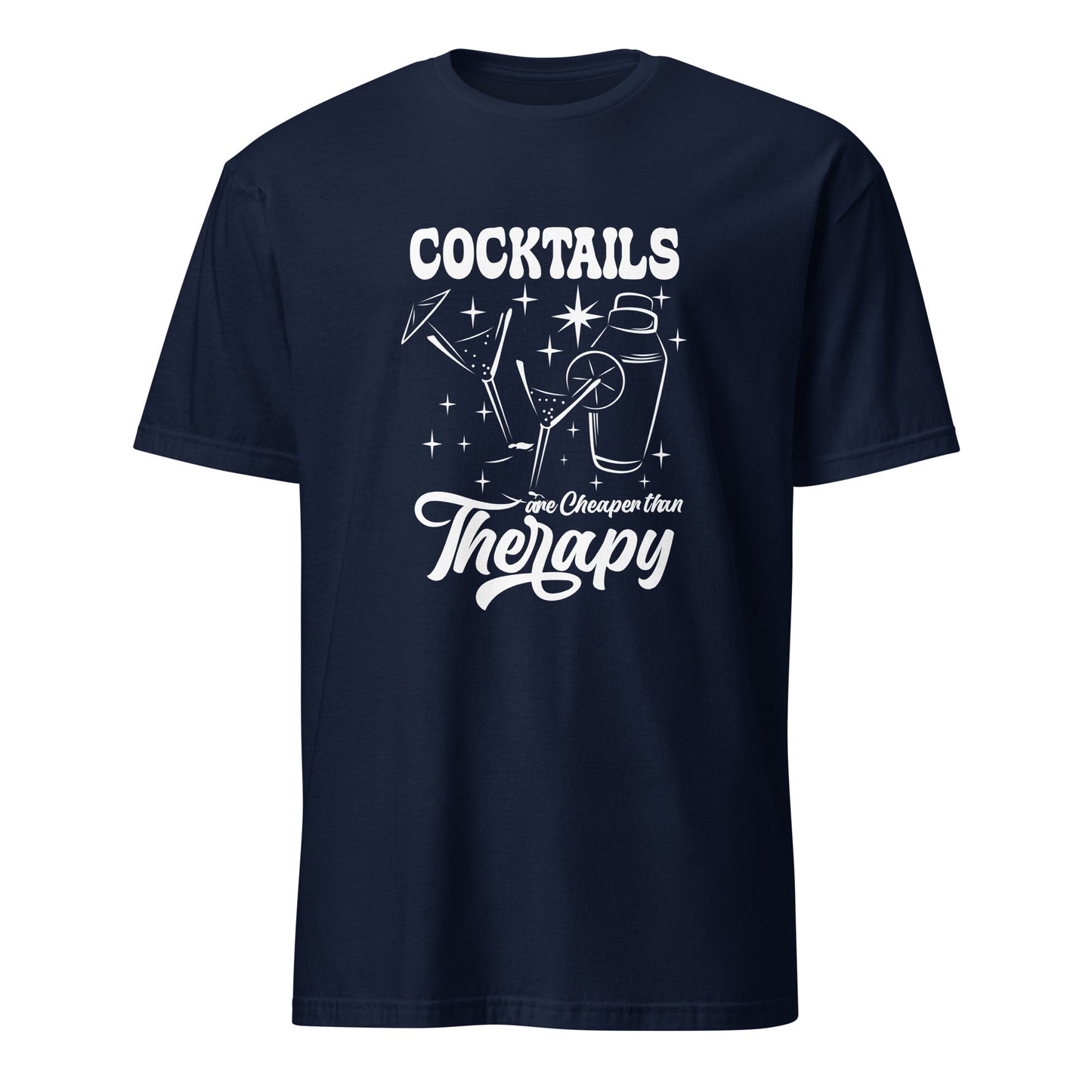 "Cocktails are Cheaper than Therapy" Men's Bartender Tee