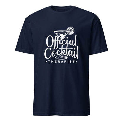 "Official Cocktail Therapist" Men's Bartender Tee