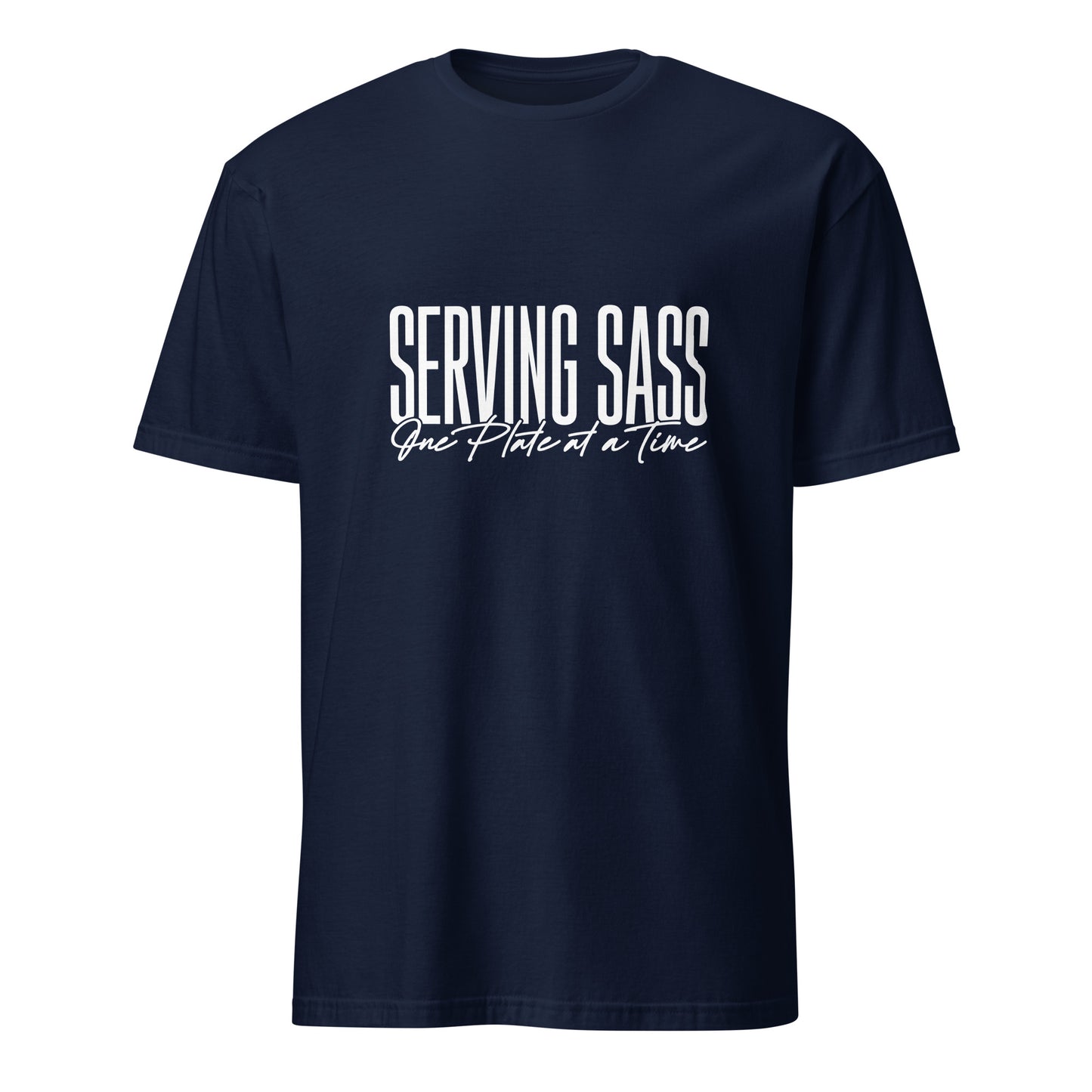 "Serving Sass One Plate at a Time" Women's Bartender Tee