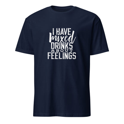 "I Have Mixed Drinks About Feelings" Women's Bartender Tee