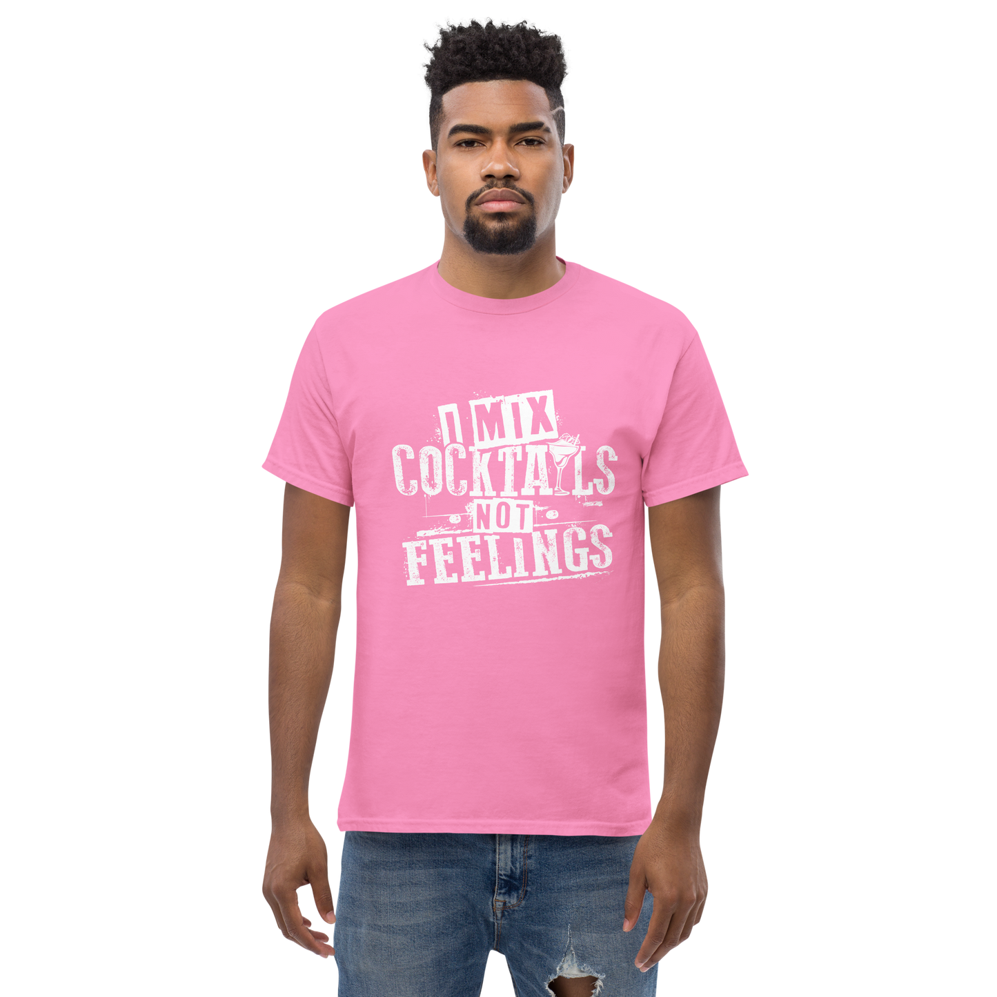 "I Mix Cocktails, Not Feelings" Bartender Tee