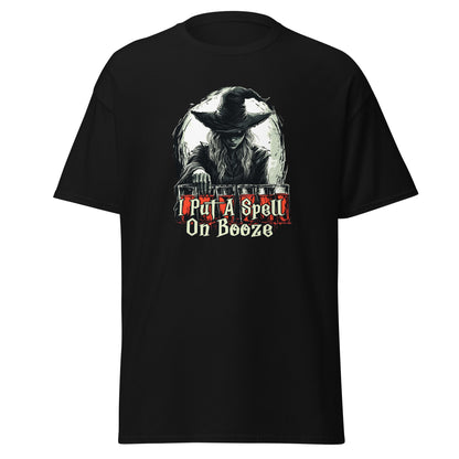 “I Put A Spell On Booze” Halloween Bartender Tee