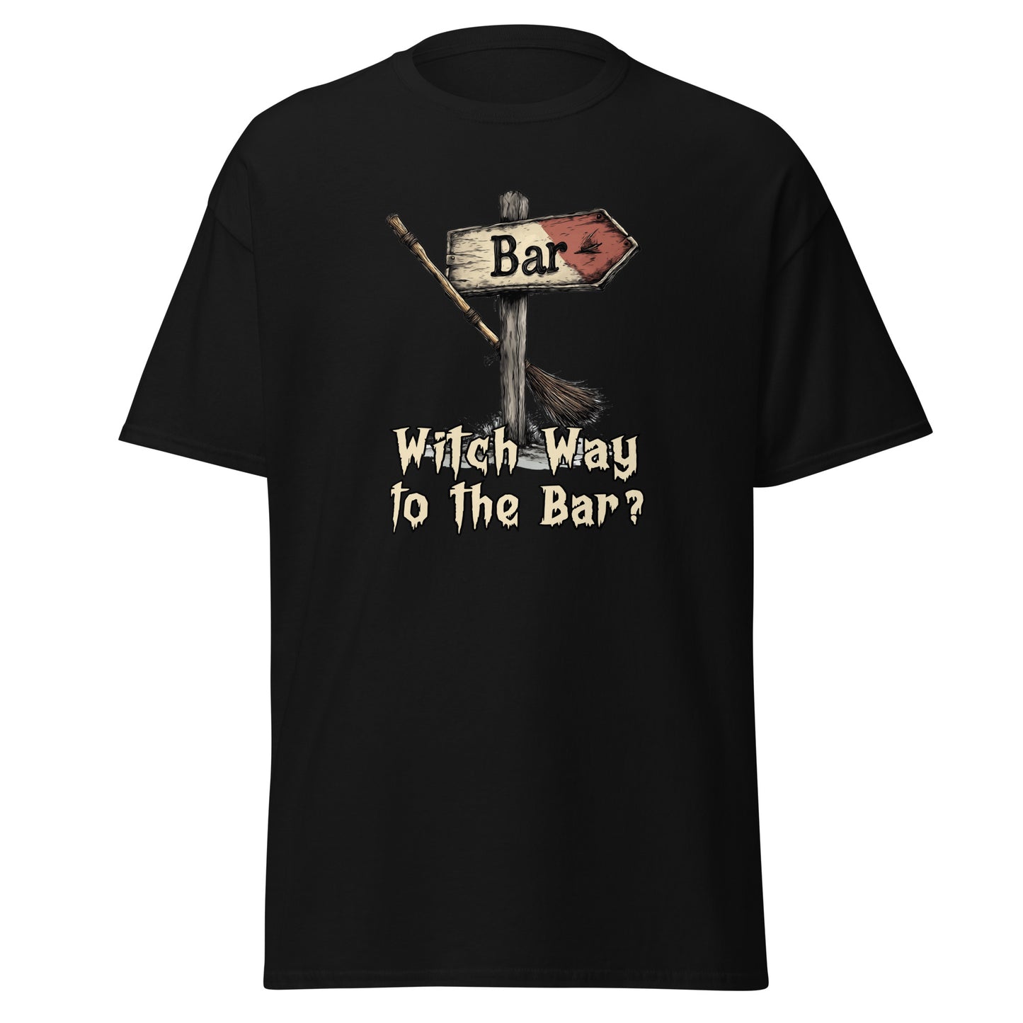 “Witch Way to the Bar?” Halloween Bartender Tee