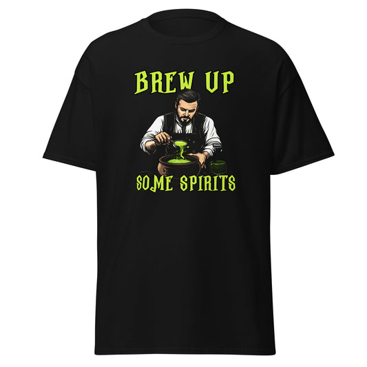 “Brew Up Some Spirits” Halloween Bartender Tee