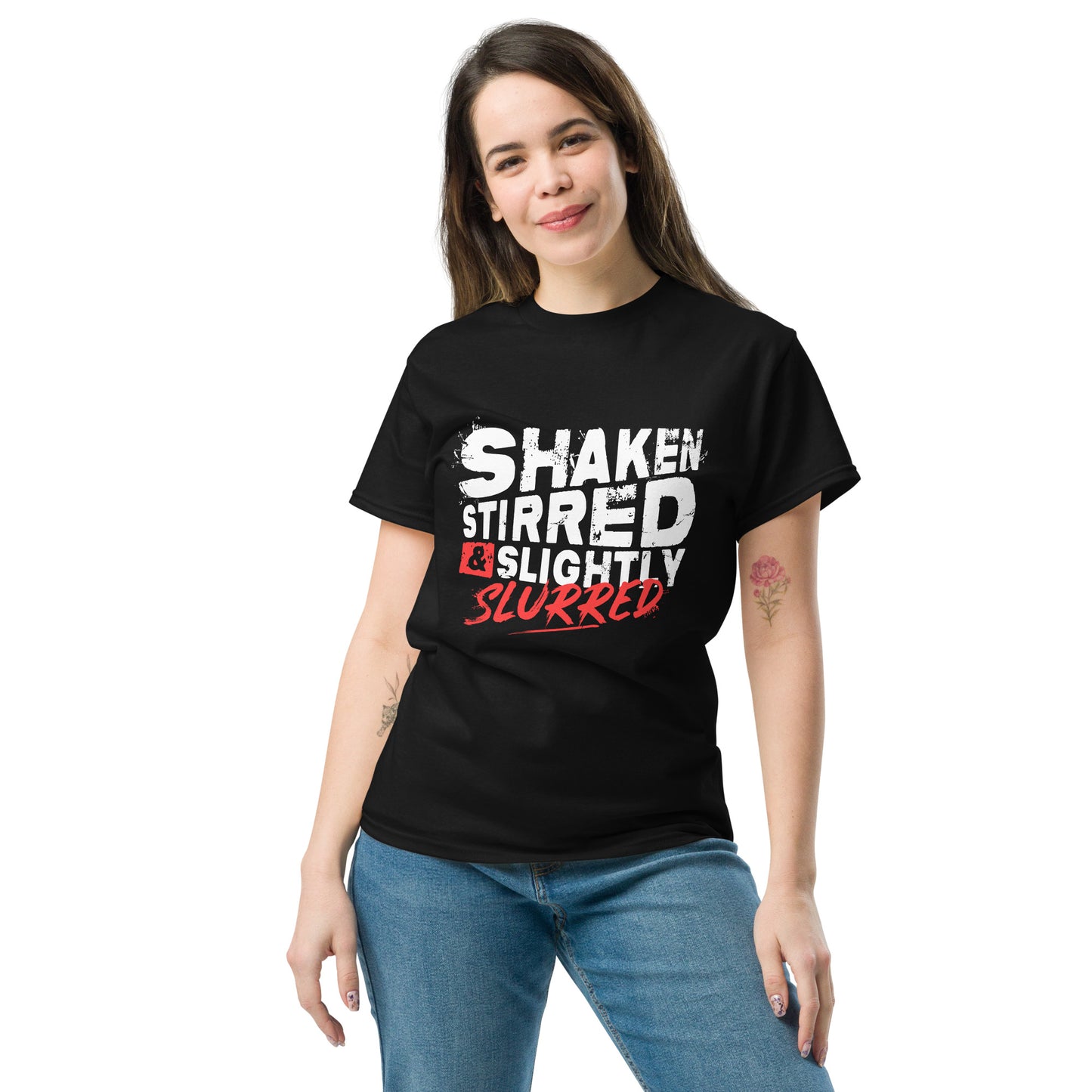 "Shaken, Stirred & Slightly Slurred" Bartender Tee