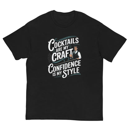 "Cocktails Are My Craft, Confidence Is My Style" Bartender Tee