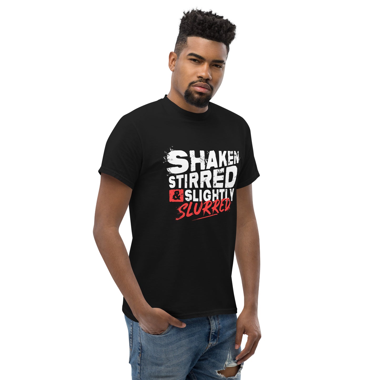 "Shaken, Stirred & Slightly Slurred" Bartender Tee