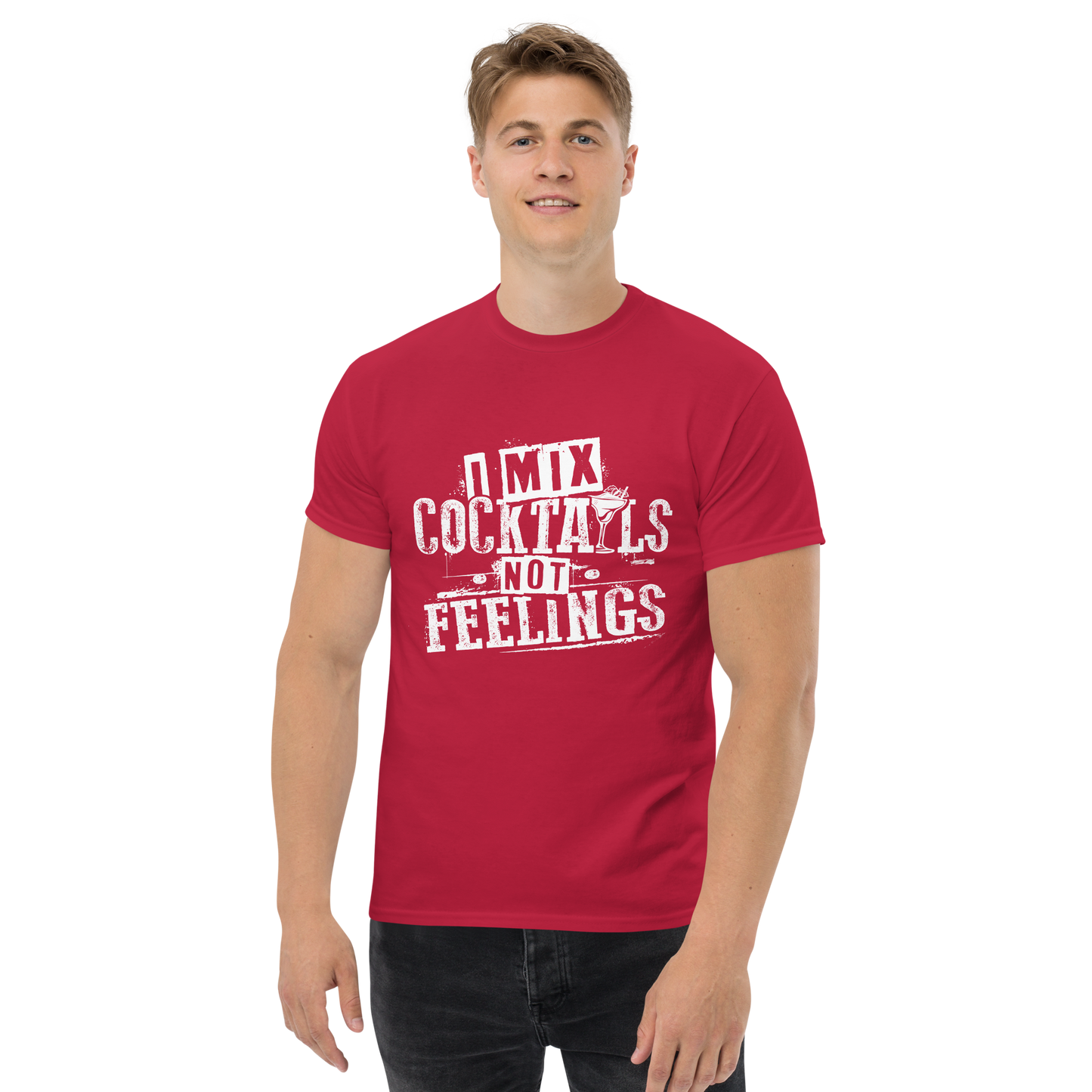 "I Mix Cocktails, Not Feelings" Bartender Tee