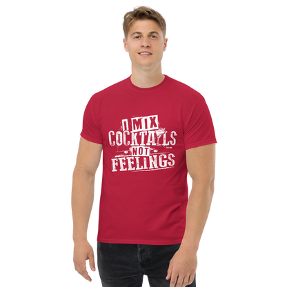 "I Mix Cocktails, Not Feelings" Bartender Tee