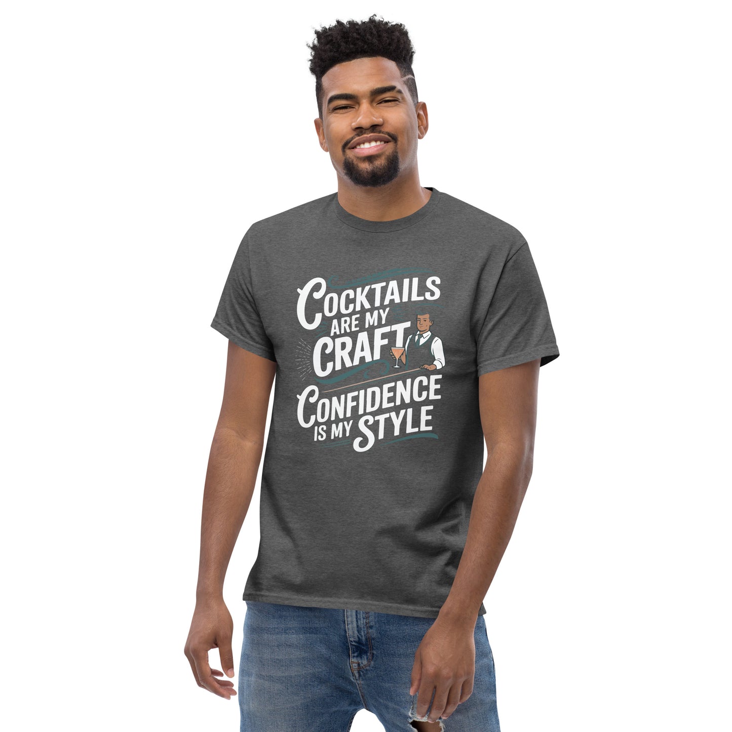 "Cocktails Are My Craft, Confidence Is My Style" Bartender Tee