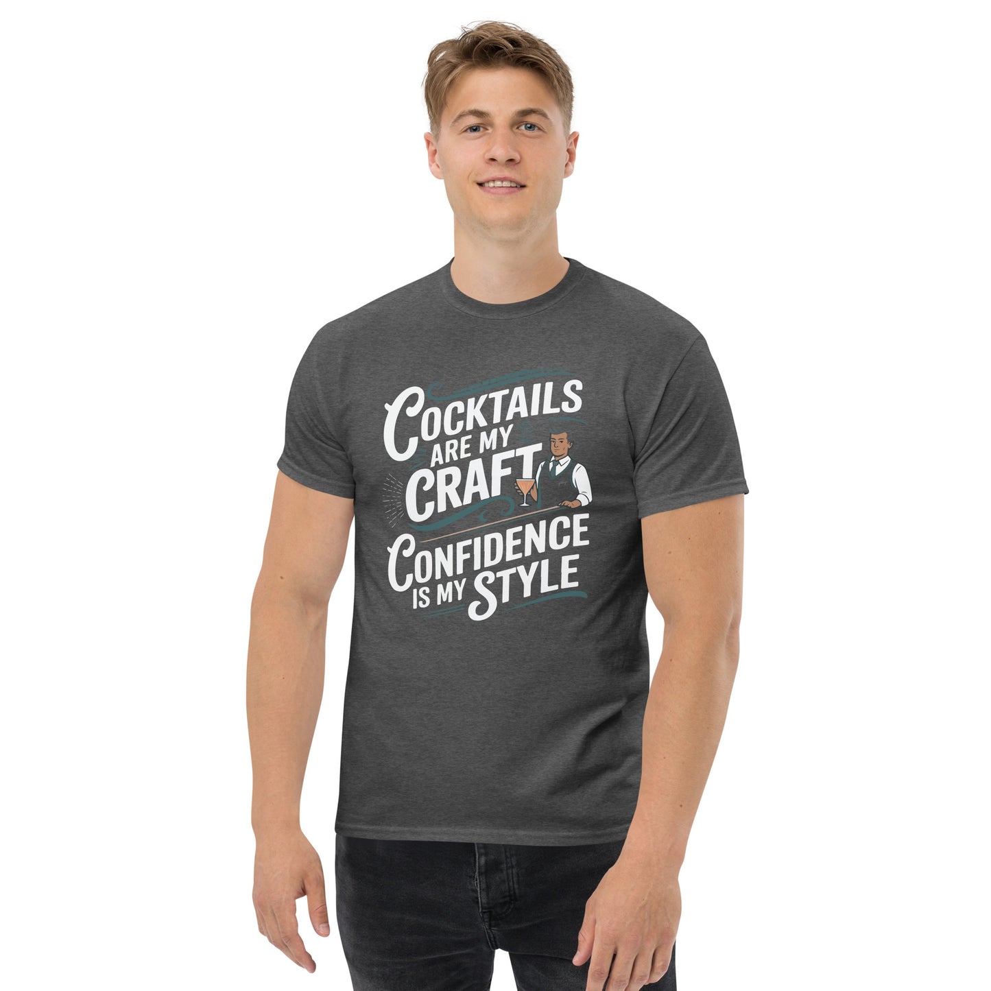 "Cocktails Are My Craft, Confidence Is My Style" Bartender Tee