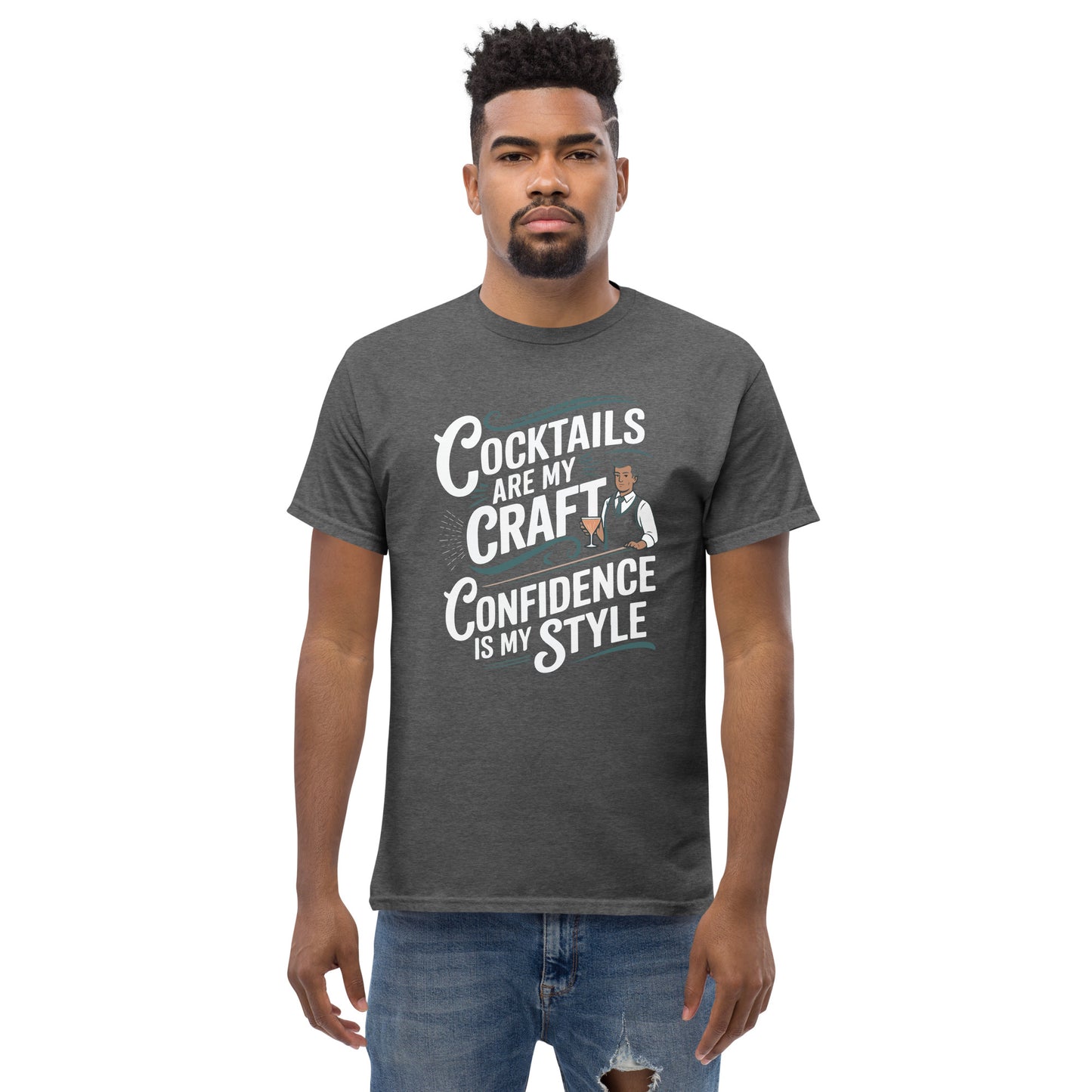 "Cocktails Are My Craft, Confidence Is My Style" Bartender Tee