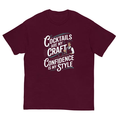 "Cocktails Are My Craft, Confidence Is My Style" Bartender Tee