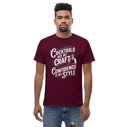 "Cocktails Are My Craft, Confidence Is My Style" Bartender Tee