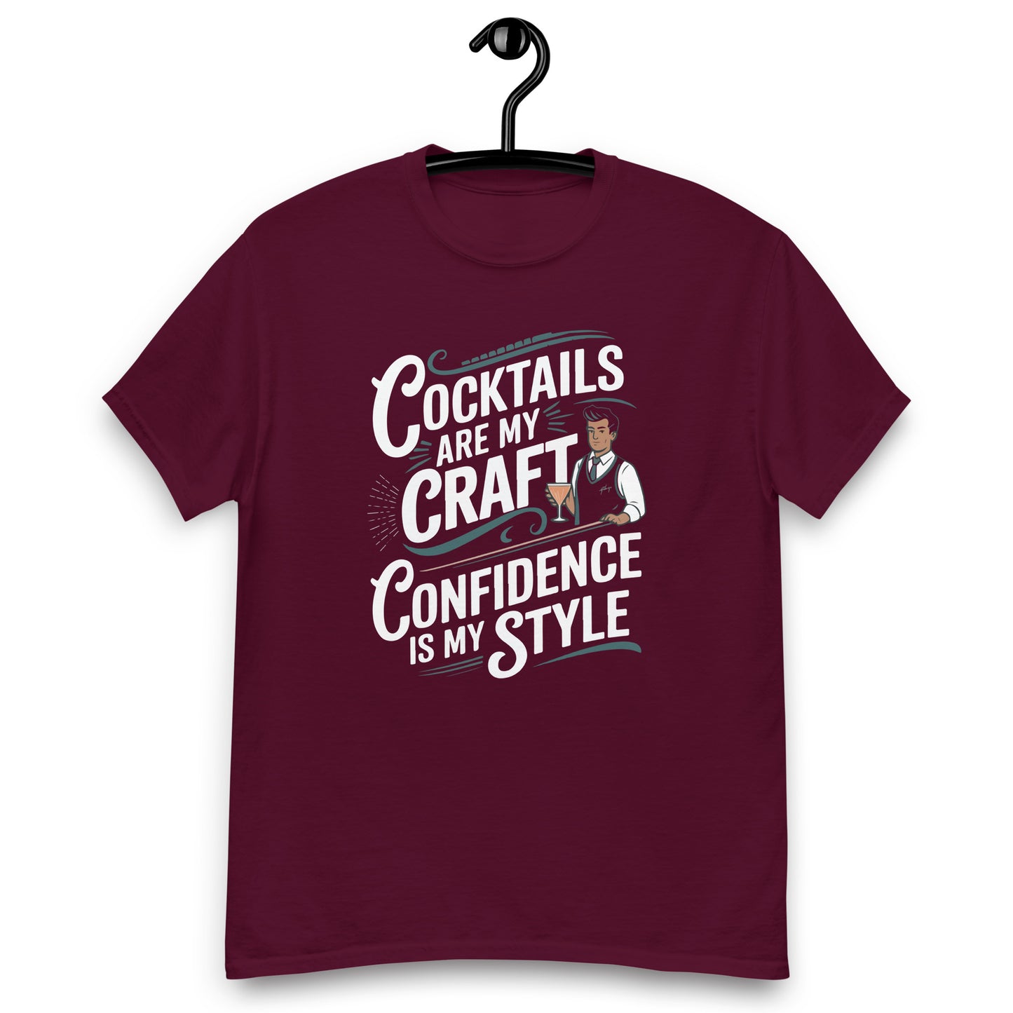 "Cocktails Are My Craft, Confidence Is My Style" Bartender Tee