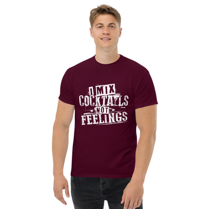 "I Mix Cocktails, Not Feelings" Bartender Tee