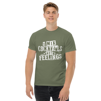 "I Mix Cocktails, Not Feelings" Bartender Tee