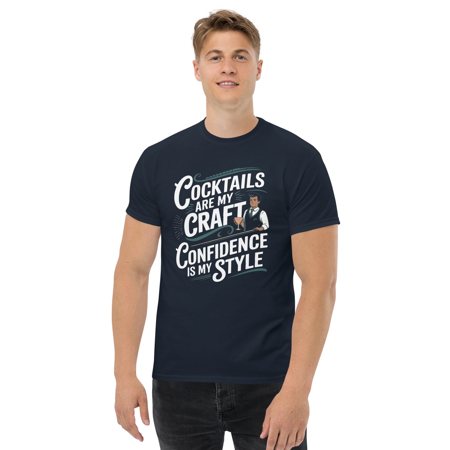 "Cocktails Are My Craft, Confidence Is My Style" Bartender Tee