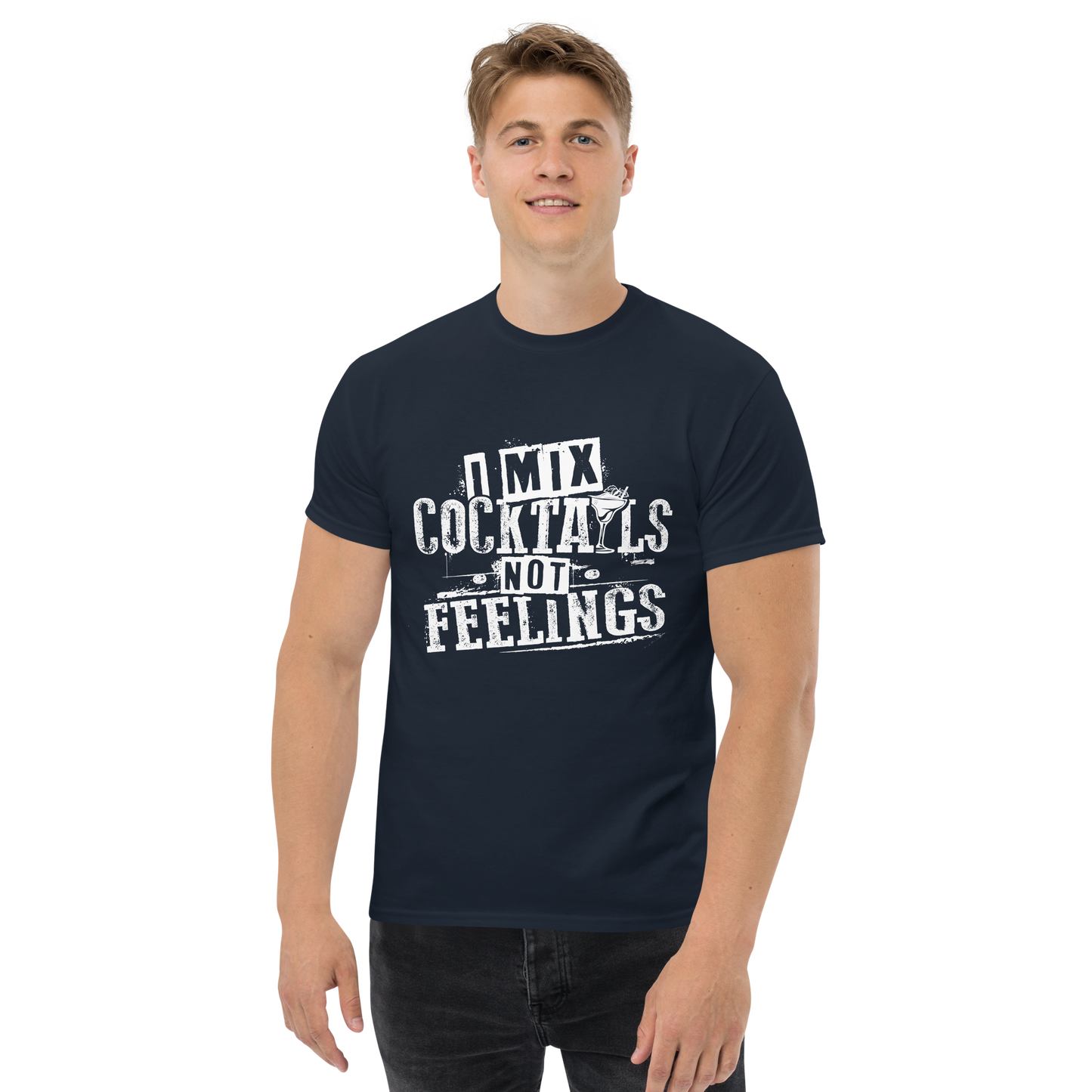 "I Mix Cocktails, Not Feelings" Bartender Tee