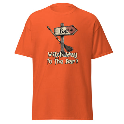 “Witch Way to the Bar?” Halloween Bartender Tee