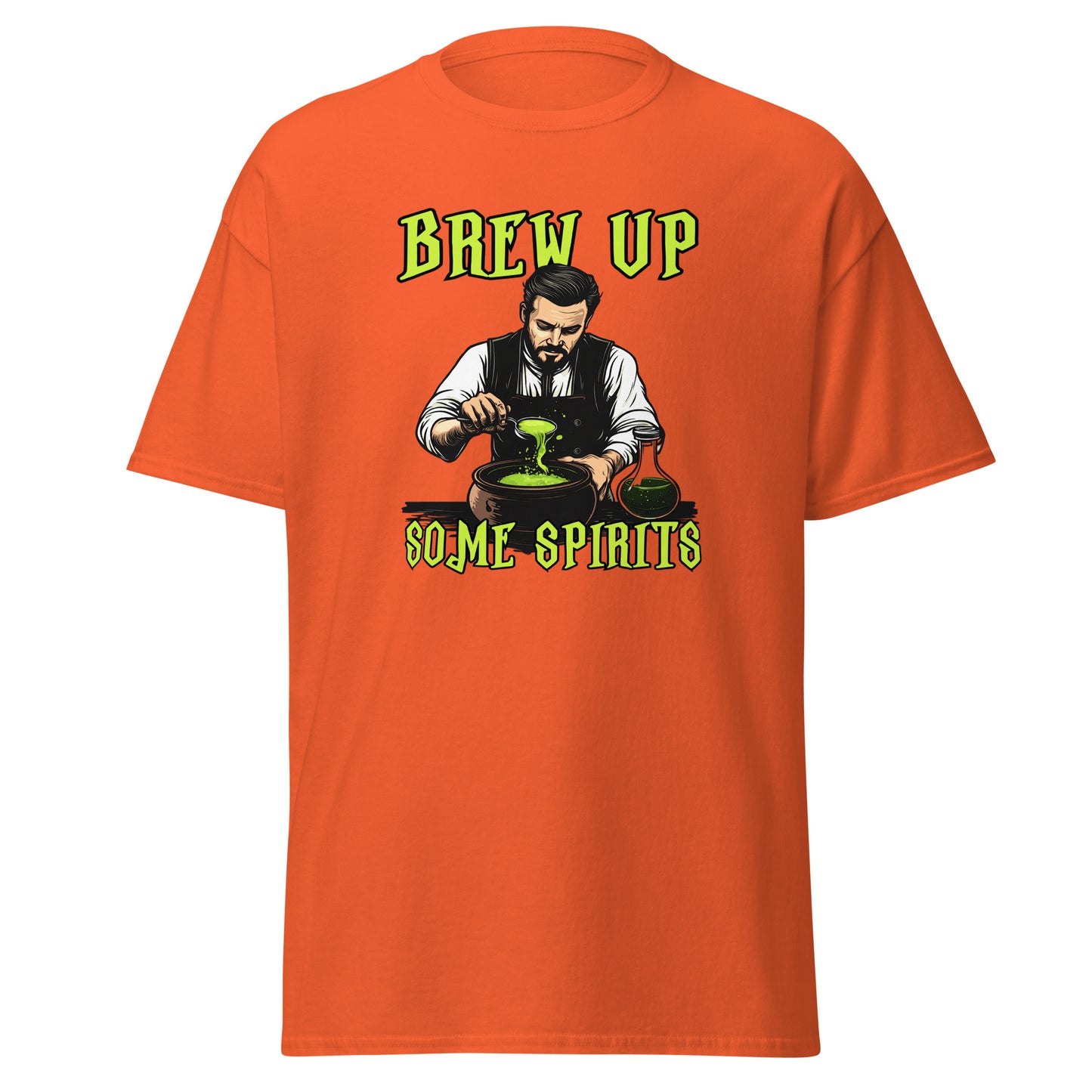 “Brew Up Some Spirits” Halloween Bartender Tee