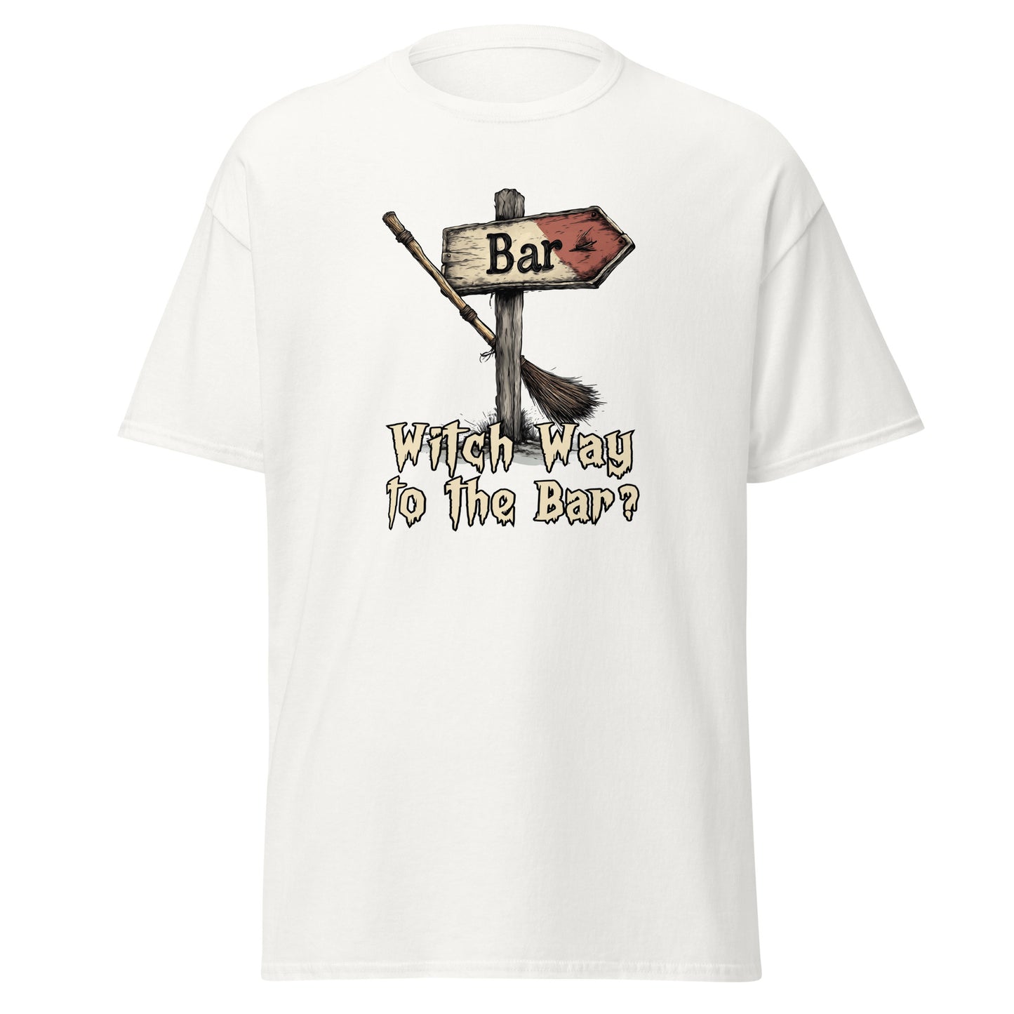 “Witch Way to the Bar?” Halloween Bartender Tee