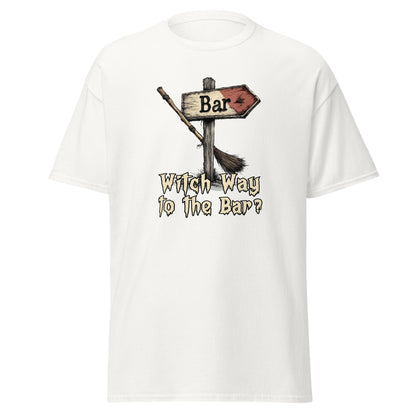 “Witch Way to the Bar?” Halloween Bartender Tee