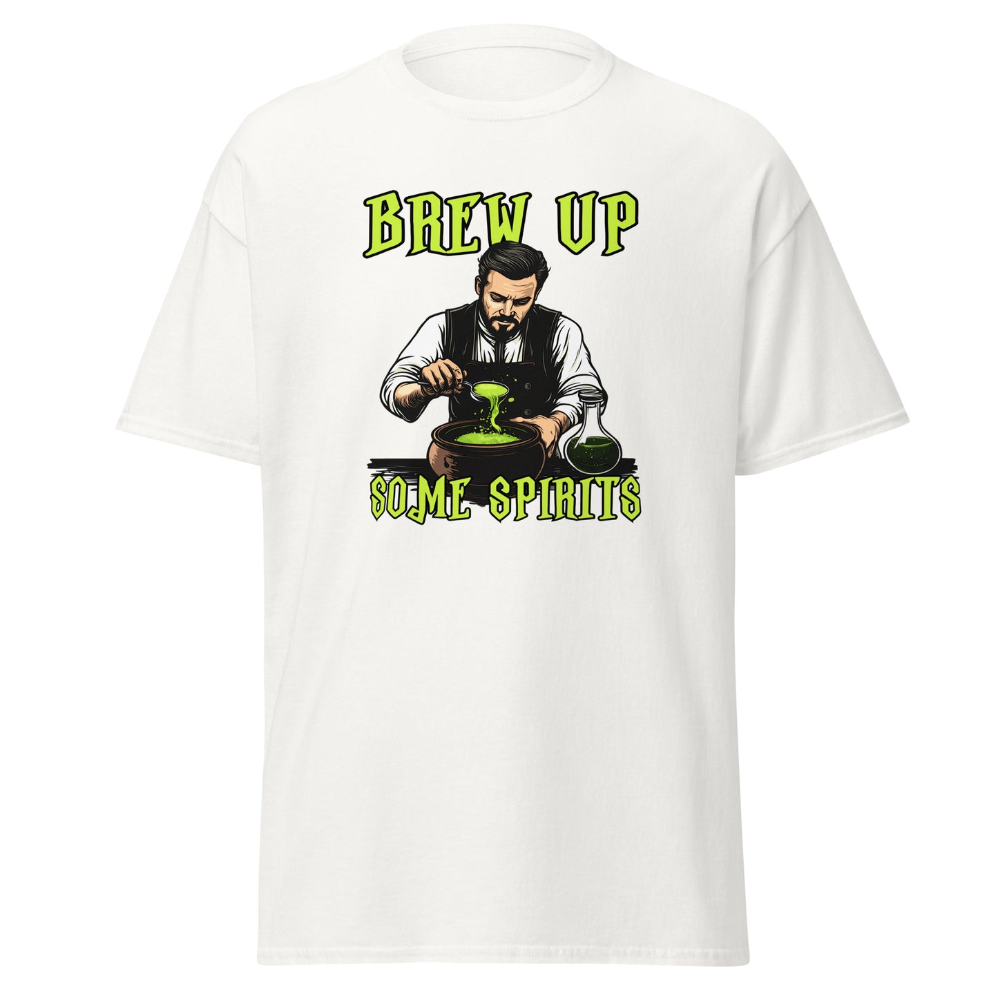 “Brew Up Some Spirits” Halloween Bartender Tee