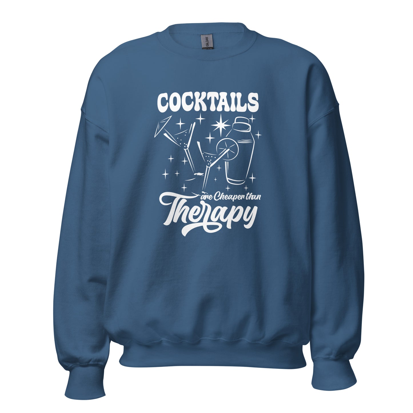 "Cocktails are Cheaper than Therapy" Bartender Sweatshirt