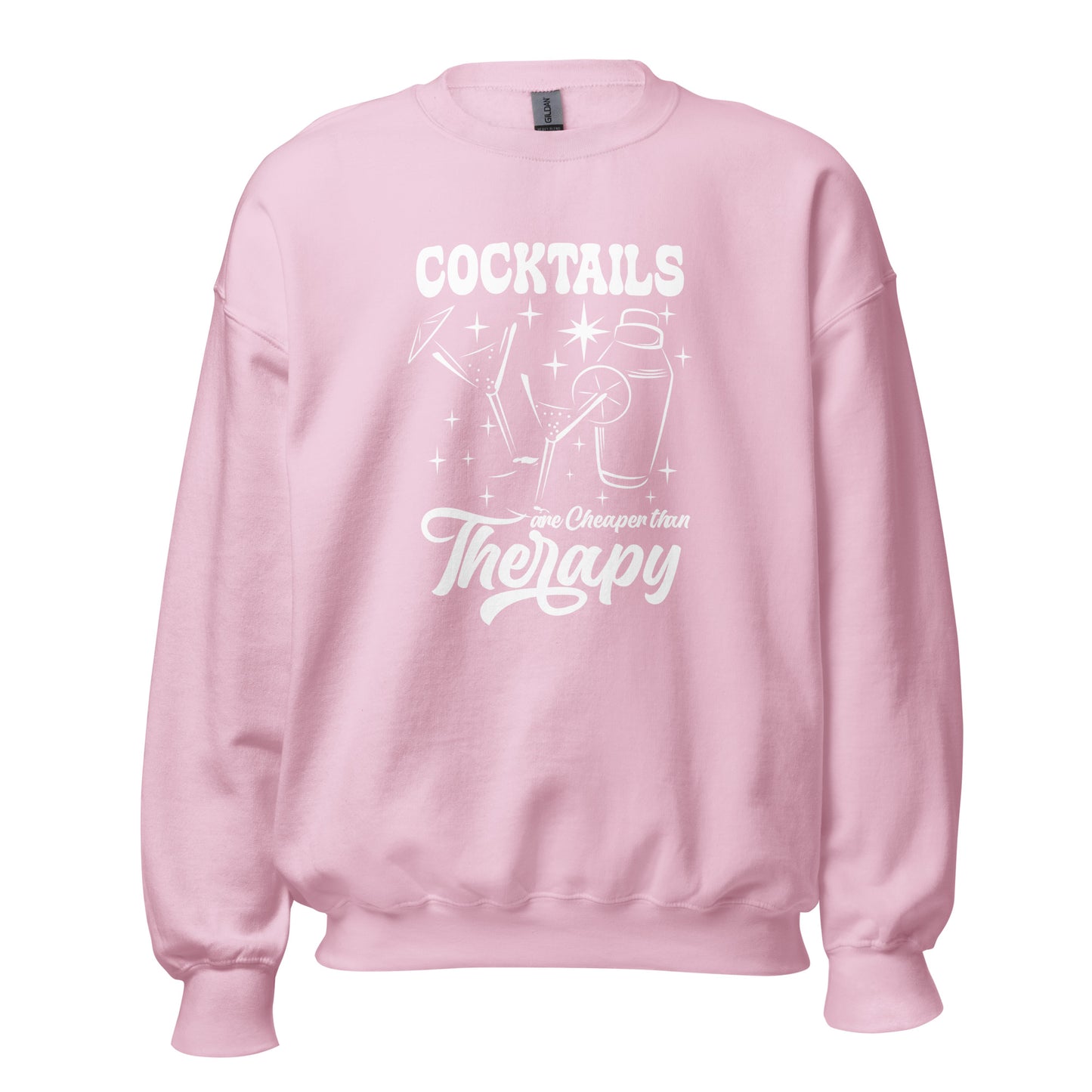 "Cocktails are Cheaper than Therapy" Bartender Sweatshirt