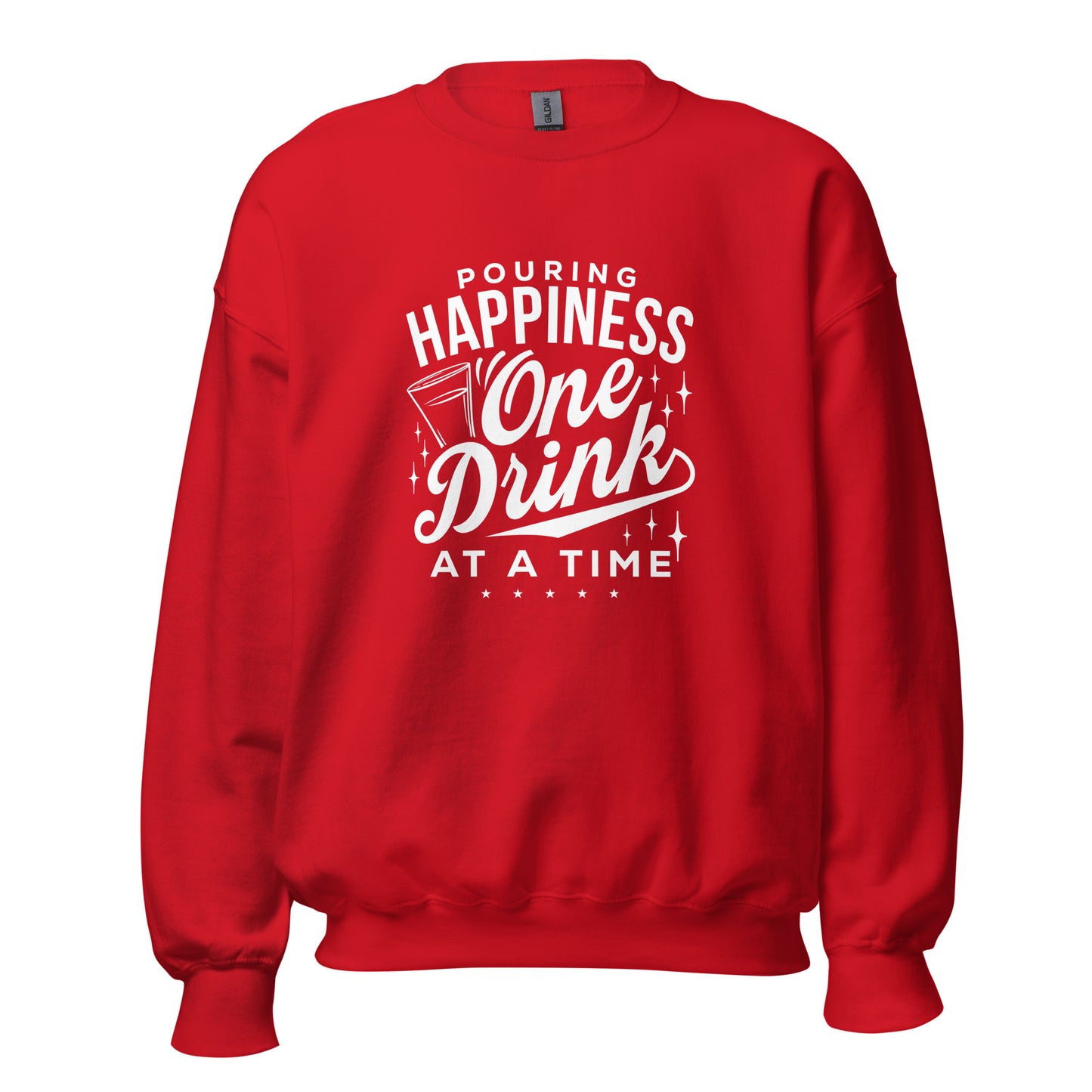 "Pouring Happiness One Drink at a Time" Bartender Sweatshirt