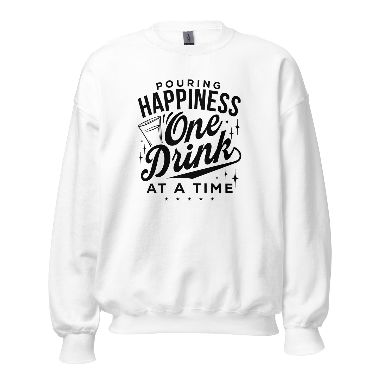 "Pouring Happiness One Drink at a Time" Bartender Sweatshirt