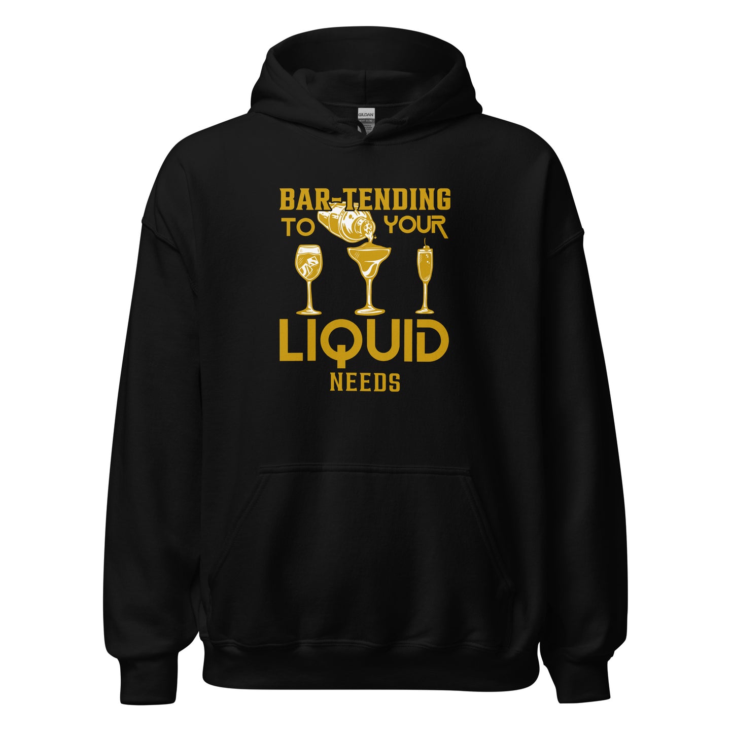 "Bar-Tending to Your Liquid Needs" Bartender Hoodie