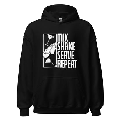 "Mix Shake Serve Repeat" Bartender Hoodie