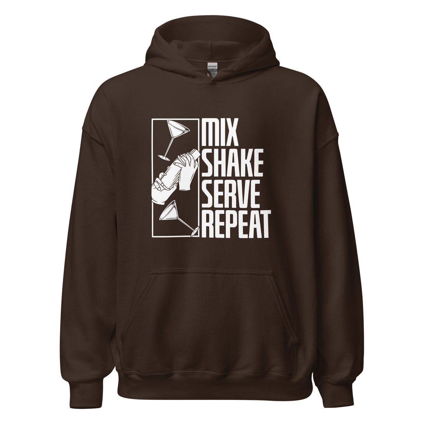 "Mix Shake Serve Repeat" Bartender Hoodie