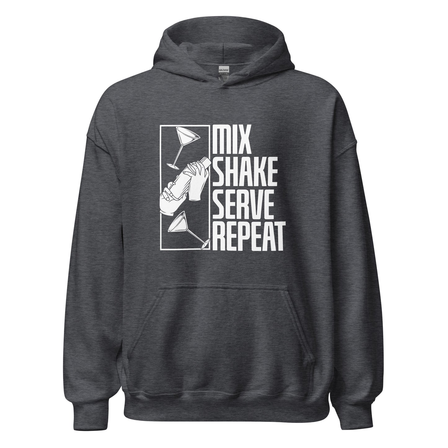 "Mix Shake Serve Repeat" Bartender Hoodie