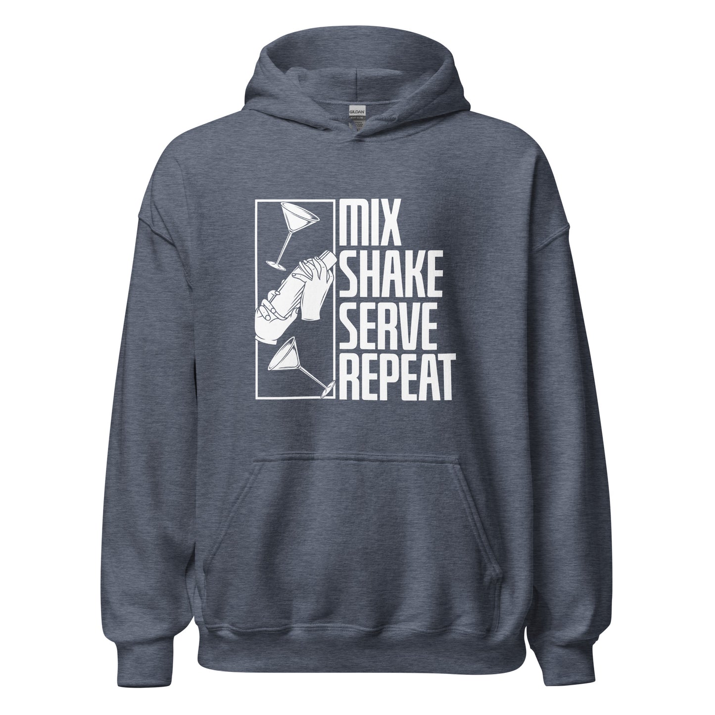 "Mix Shake Serve Repeat" Bartender Hoodie