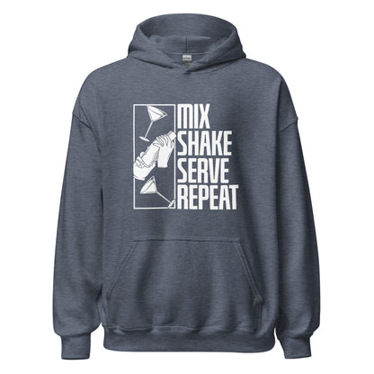 "Mix Shake Serve Repeat" Bartender Hoodie