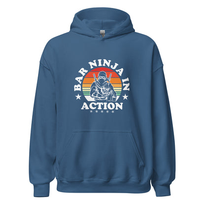 "Bar Ninja in Action" Bartender Hoodie