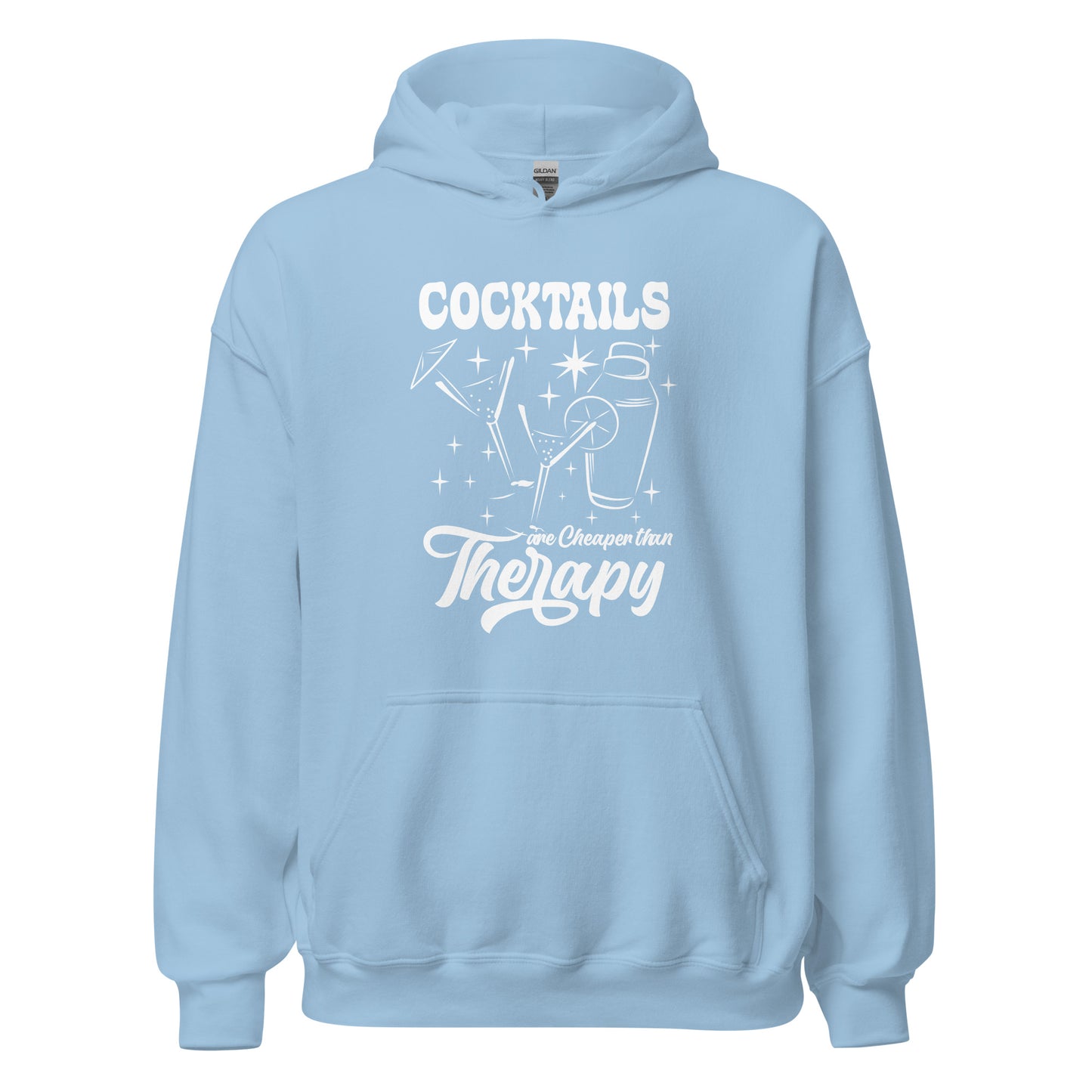 "Cocktails are Cheaper than Therapy" Bartender Hoodie