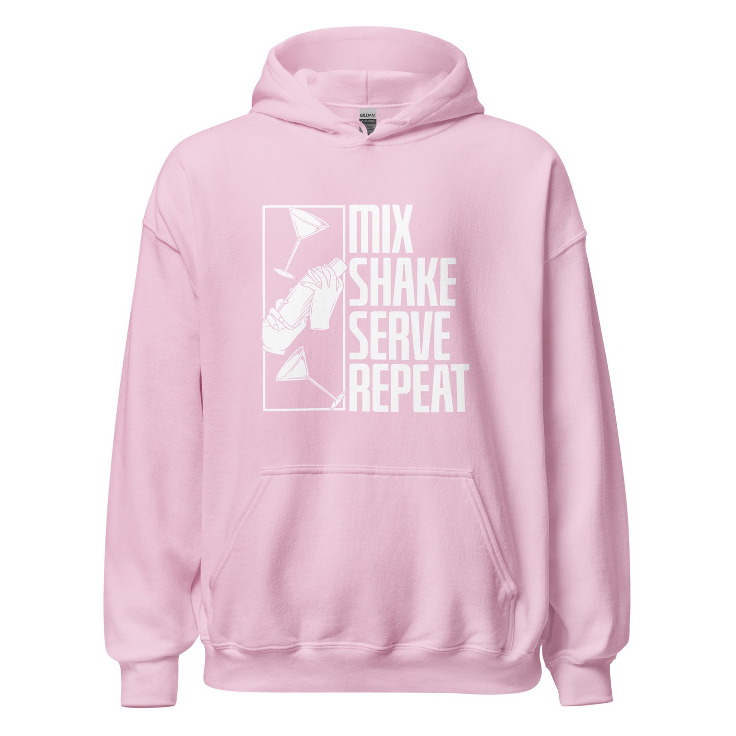 "Mix Shake Serve Repeat" Bartender Hoodie