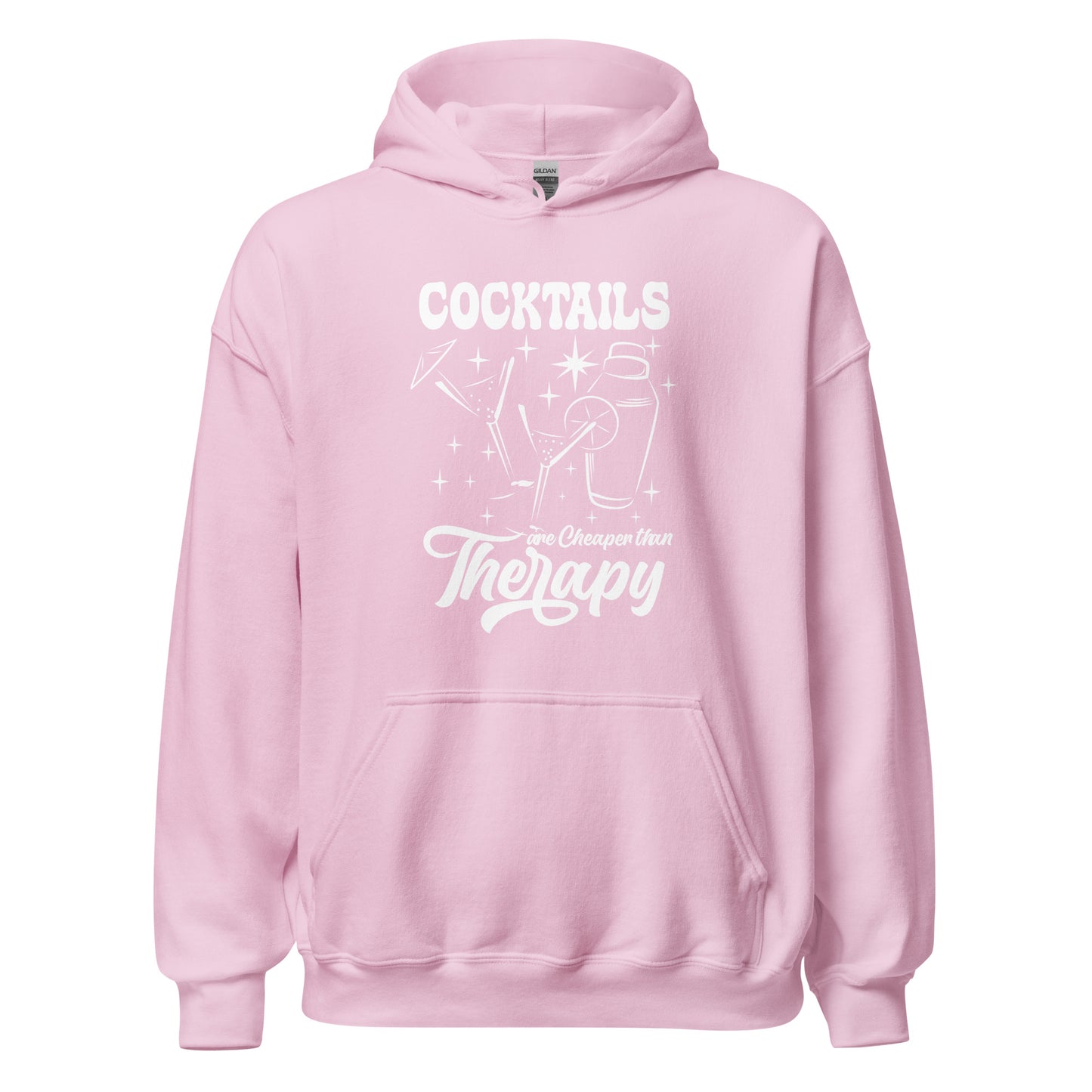 "Cocktails are Cheaper than Therapy" Bartender Hoodie