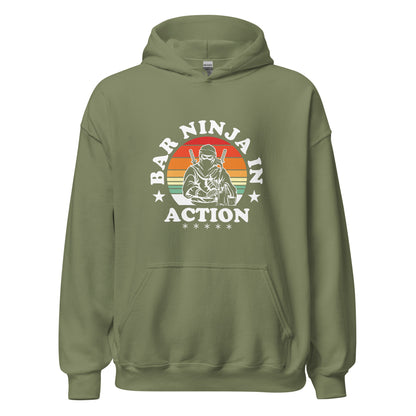 "Bar Ninja in Action" Bartender Hoodie