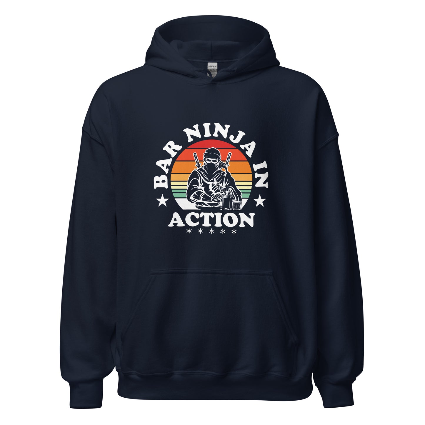 "Bar Ninja in Action" Bartender Hoodie