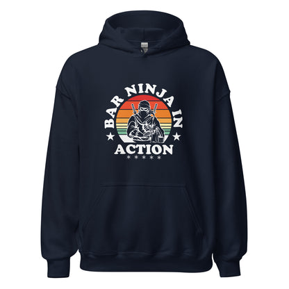 "Bar Ninja in Action" Bartender Hoodie