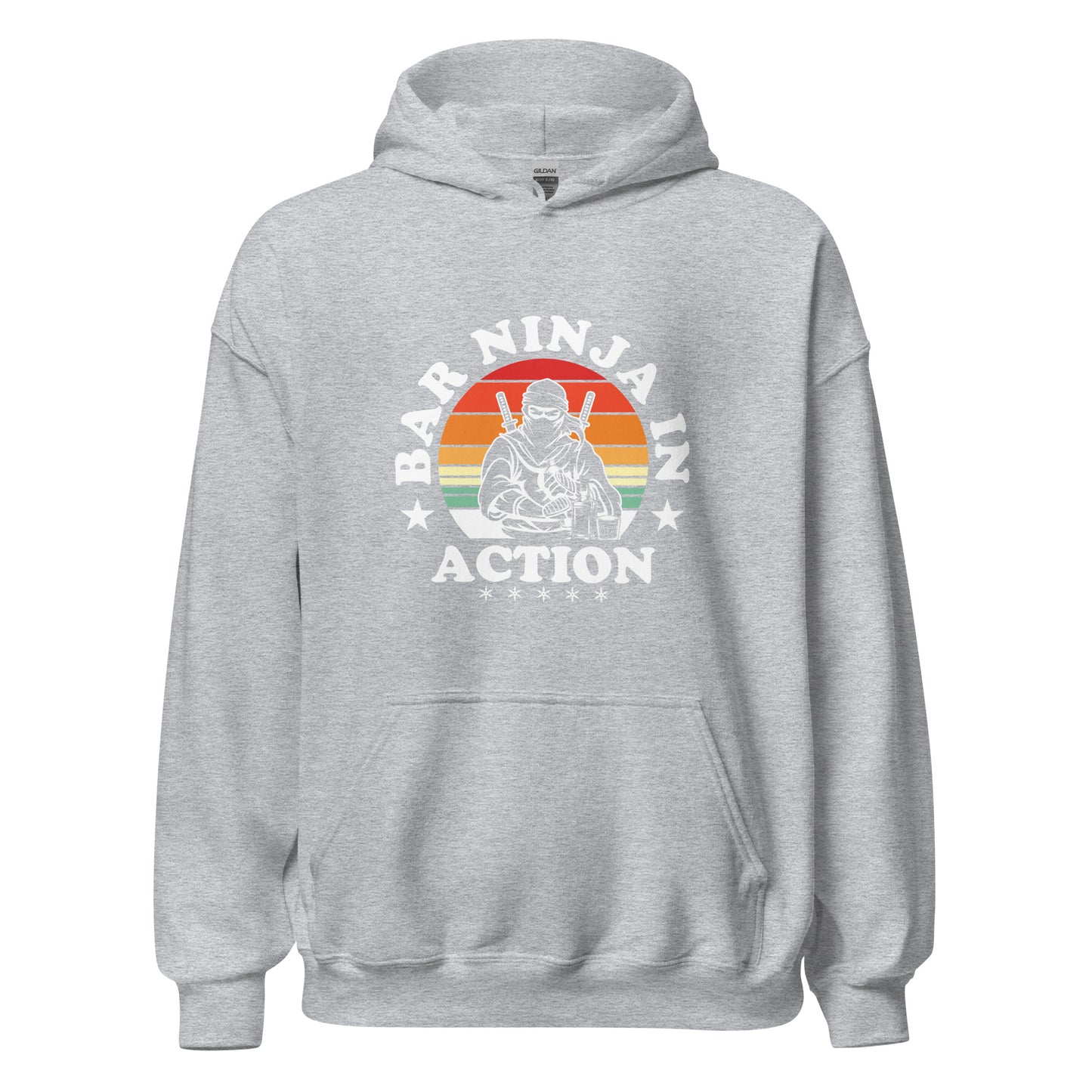 "Bar Ninja in Action" Bartender Hoodie