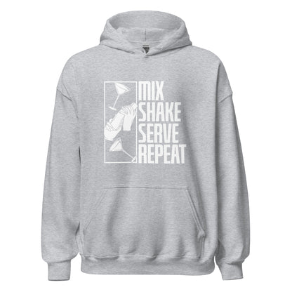 "Mix Shake Serve Repeat" Bartender Hoodie