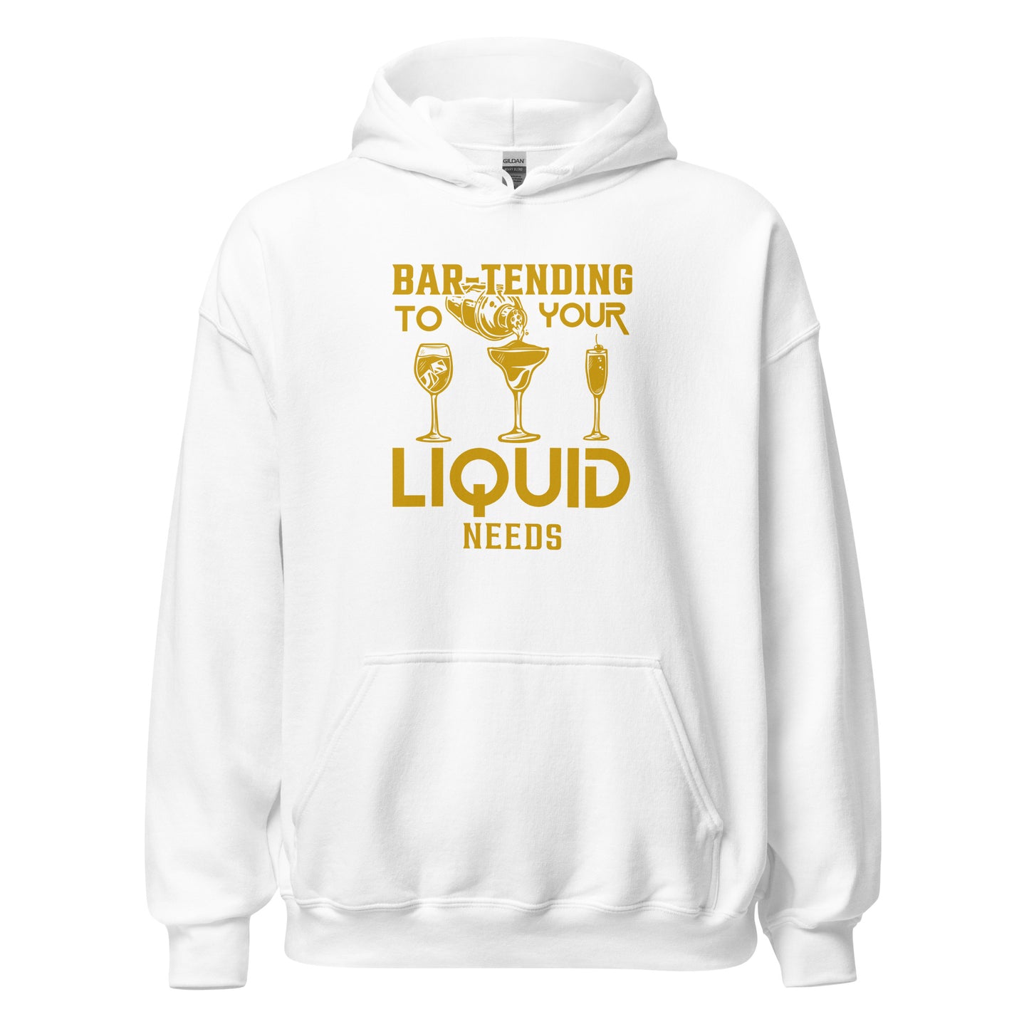 "Bar-Tending to Your Liquid Needs" Bartender Hoodie